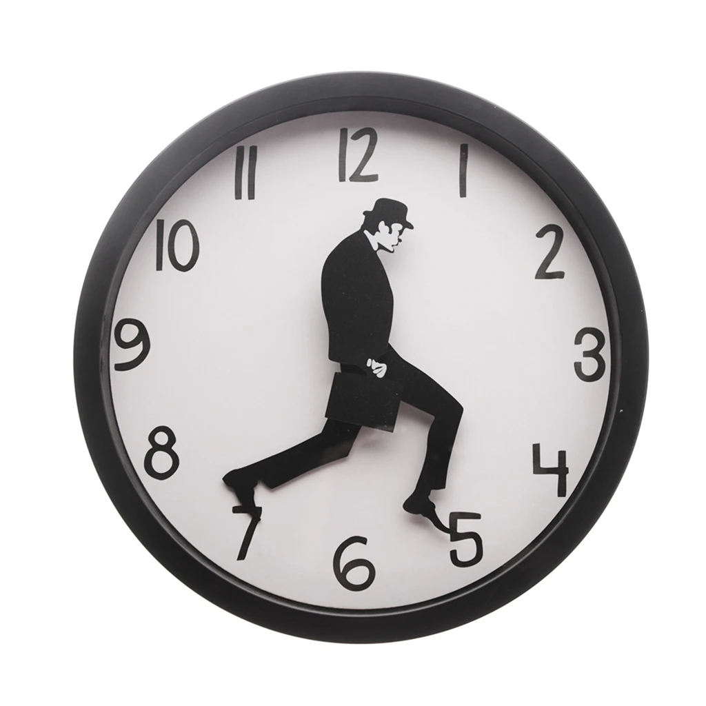 

Wall Clock 25cm for Living Room Modern Silent & Non Ticking Quartz Battery Operated Wall Clocks - Black Frame and Black Numbers