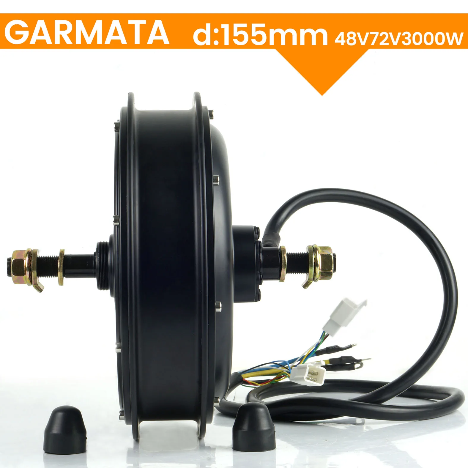 Motor 48V72V3000W for Direct Drive Rear 155mm Dropauts Temp Sensor Freewheel Hub Motor Brushless
