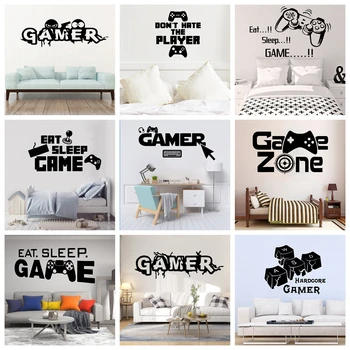 1 pz Gioco di cartoni animati Adesivo decorativo Decorazioni per la casa impermeabili per la camera dei bambini Decorazione murale Art Decor Carta da parati Adesivo murale