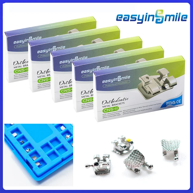 5packs Easyinsmile Dental Material for Mini Orhto Bracket Metal Braces Roth / MBT 345 022 High Quality