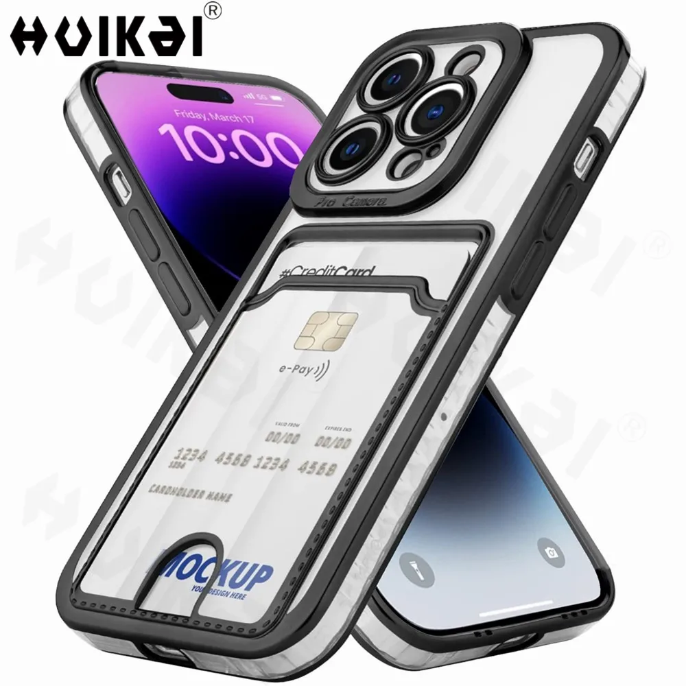 Custodia Porta Carte Slot Per Schede Per Iphone 15 Pro Max 14 Plus 13 Pro Max 12 11 Xs Max Xr X Se 7 8 Plus Portafoglio Cover Slim Antiurto
