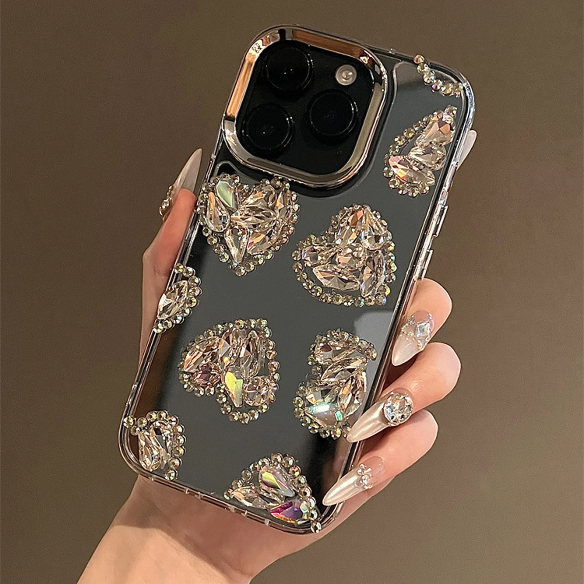 Mirror love phone case iPhone 16 15 14 13 12 11 Pro Max