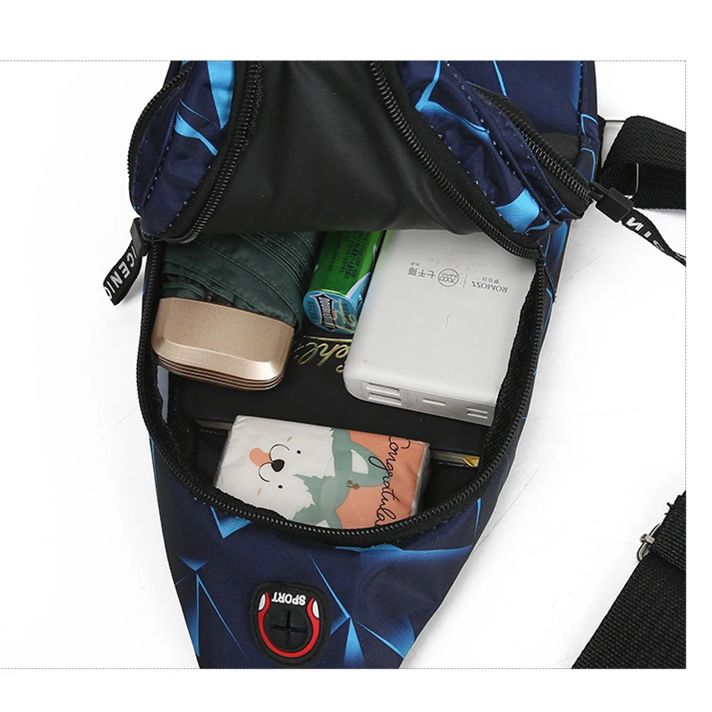 Shoulder Crossbody Bag For Men Short Travel Messenger Chest Bag Light Outdoor Sport Recreation Lovers Single Shoulder Bag