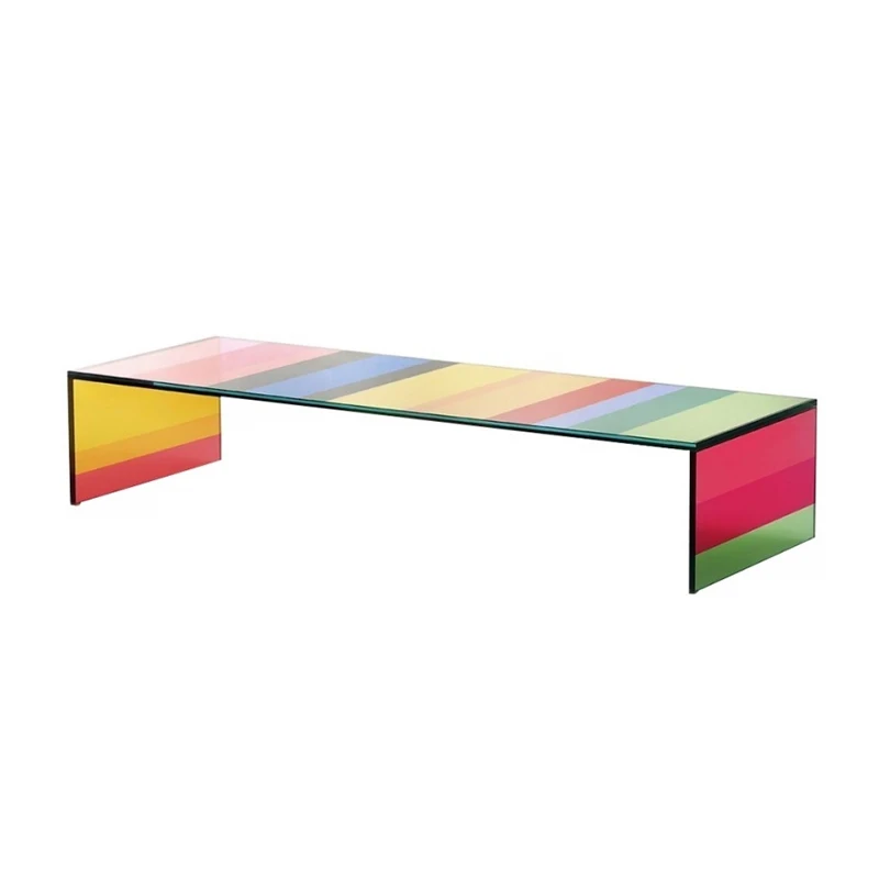 

Nordic modern minimalist small unit living room acrylic rainbow