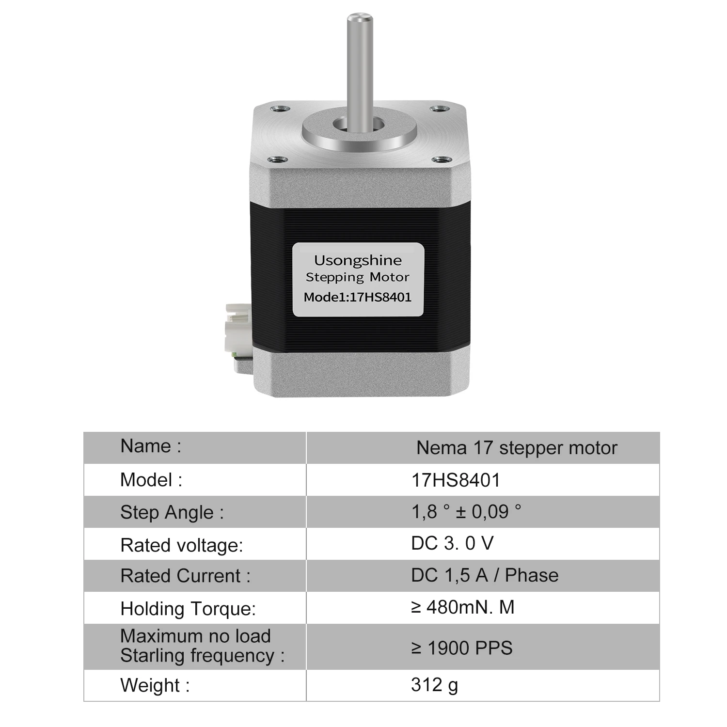 Usongshine All Nema17 Stepper Motor 17HS4401 42Motor 17HS4023 motor 42BYGH Motor 4Lead for CNC Laser Engraver 3D Printer