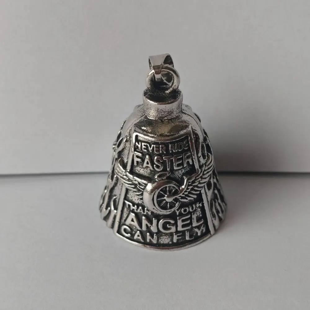 Alloy Motorcycle Guardian Bell Punk Biker Good Luck Charm