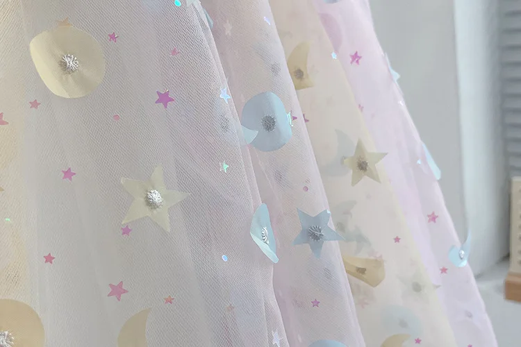 Ärmelloses Mädchenkleid mit Farbverlauf, Mädchen-Performance-Kleider mit Schleife, Sommer-Kinder-Boutique-Kleidung zum Geburtstag – Detail 9
