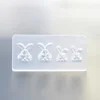 Nailart Easter Bunny Rabbit Cross Mold 3D Carving Silicone Nail Mould Template DIY Manicure Deco Tools 4