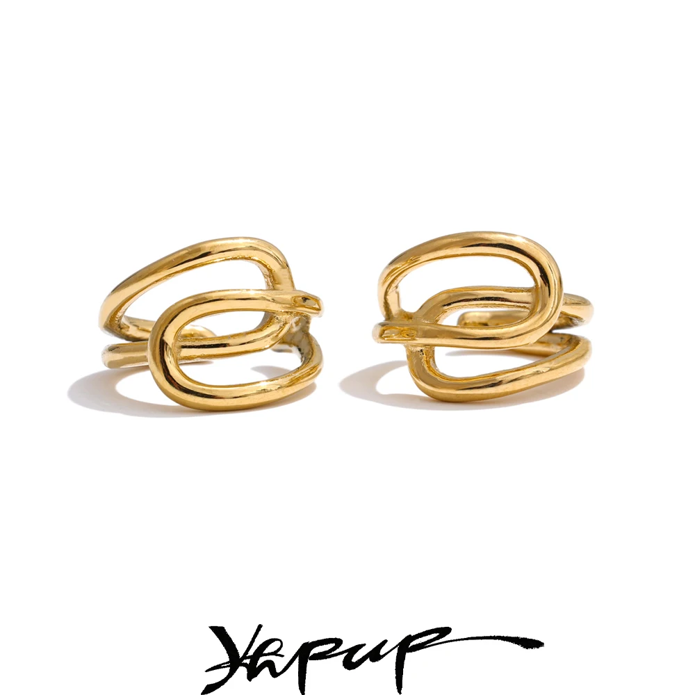 Yhpup Stainless Steel Earrings