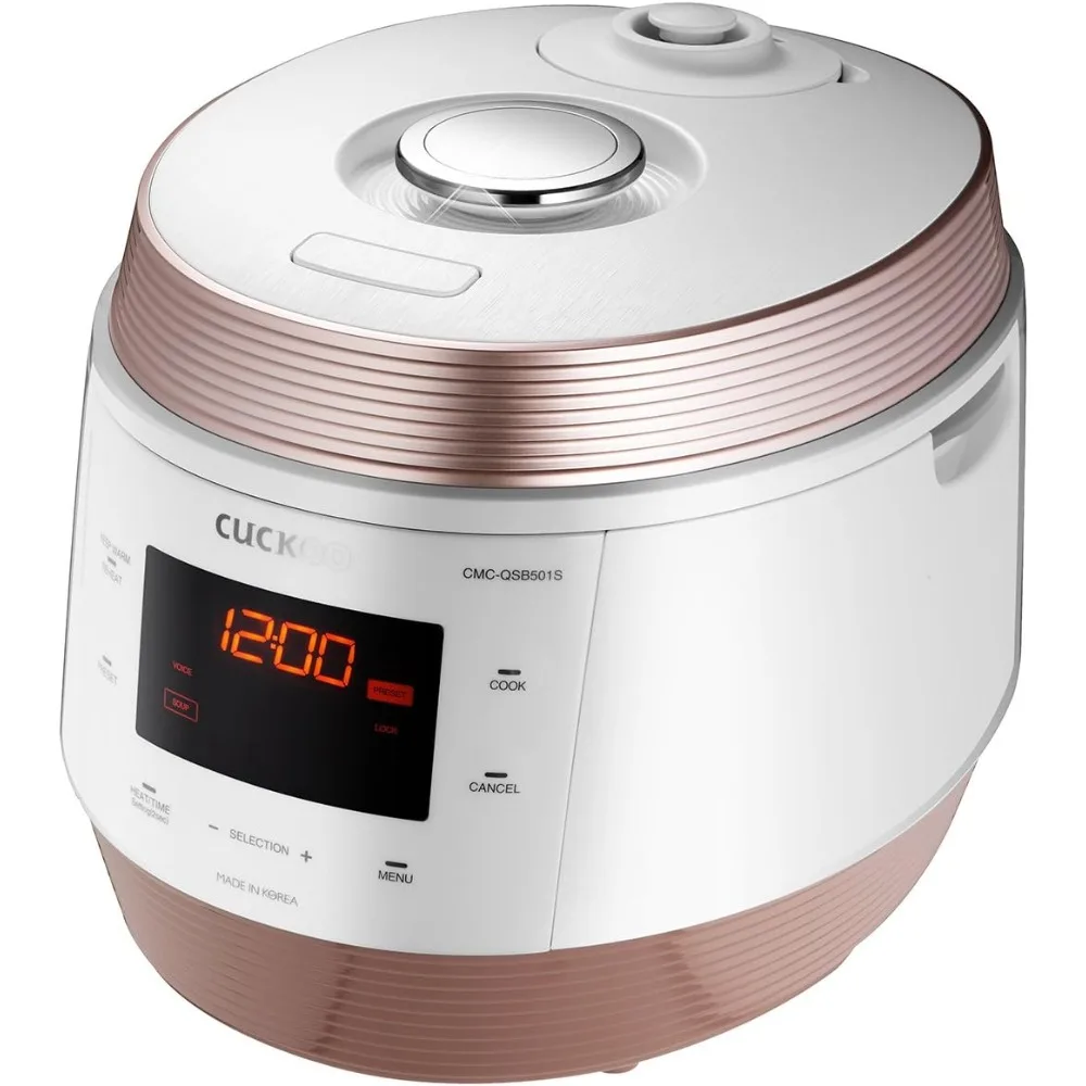 5QT Cuckoo Electric Pressure Cooker with 10 Menu Options and Stainless Steel Pot Electric Pressure Cooker