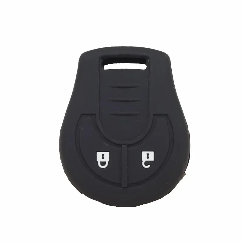 Silicone car key cover rubber key fob case holder for NISSAN March Sunny remote holder 2Button