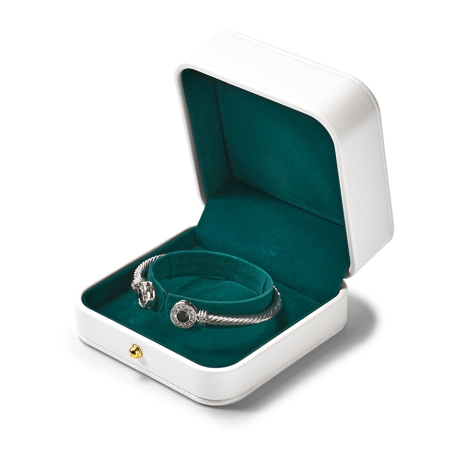 Oirlv Luxury Jewelry Gift Box for Women - Elegant Green & White Design
