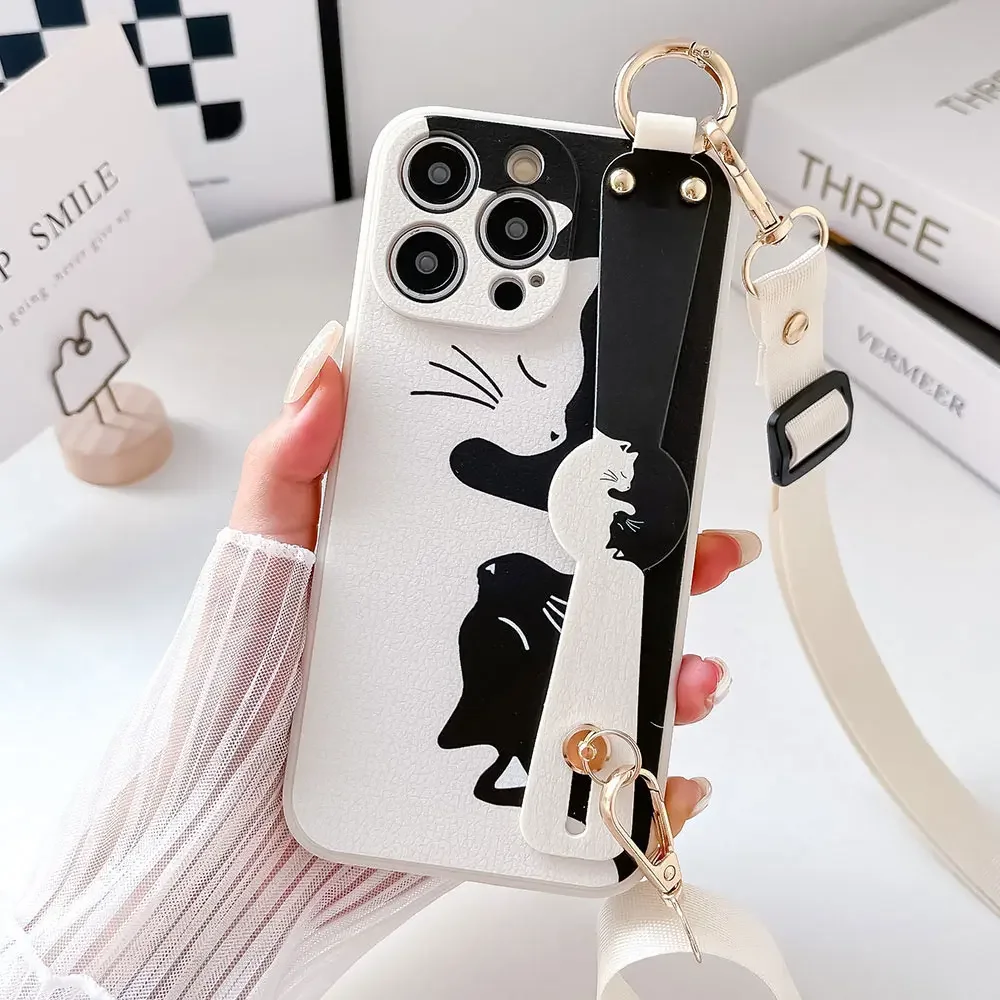 SoCouple Cat Neck Lanyard Wrist Strap Holder Phone Case Cover