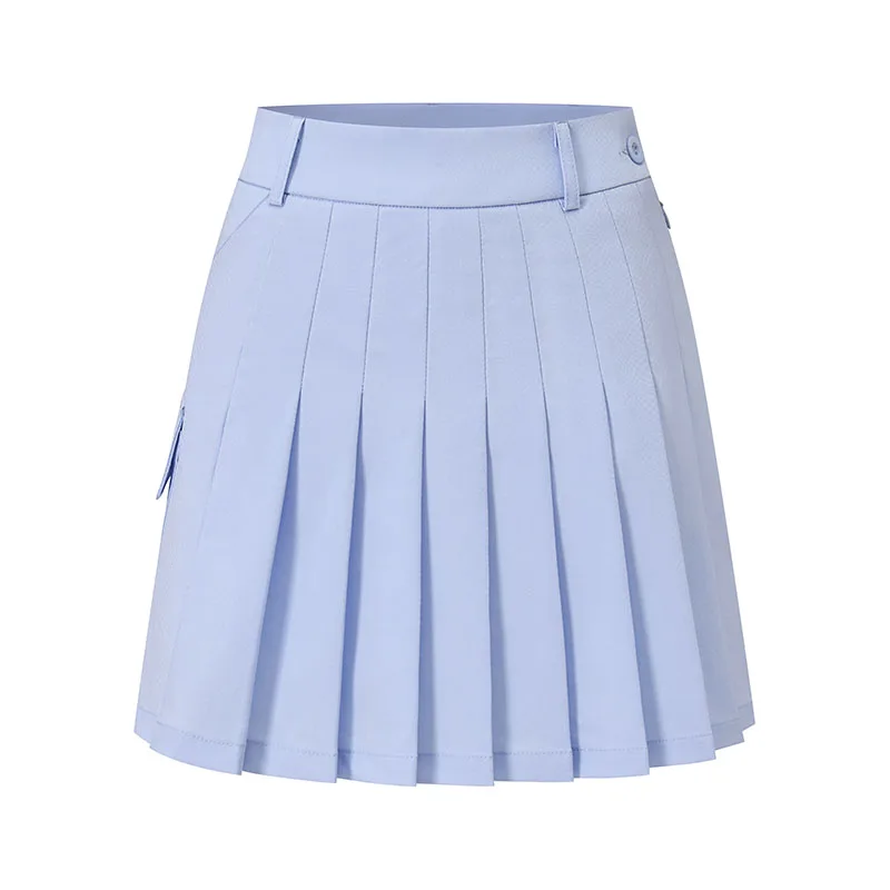 Korean Women Golf Clothing Short Skirt Gentle Fashionable All-match Brushed Pleated Skirt Lining Shorts
