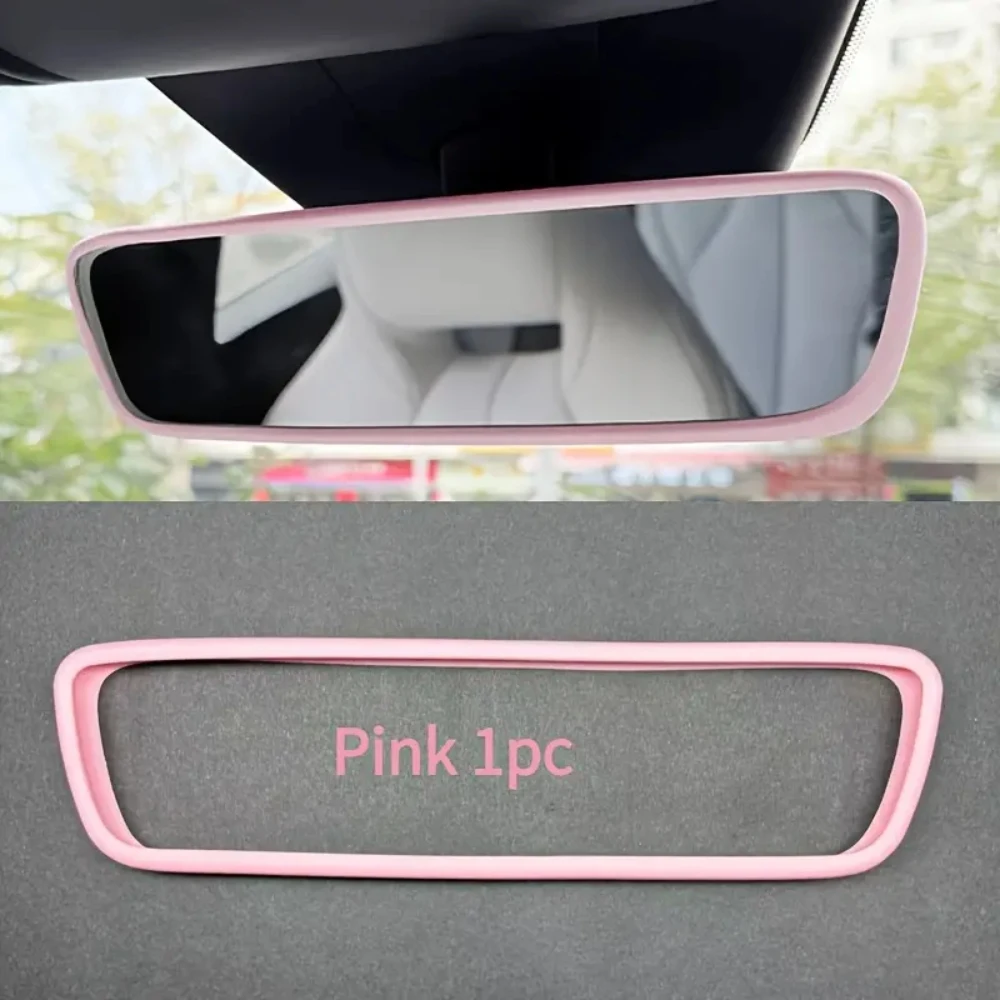 1 PC Car rearview mirror for Tesla model3/Y silicone inner mirror protective cover rearview protective cover