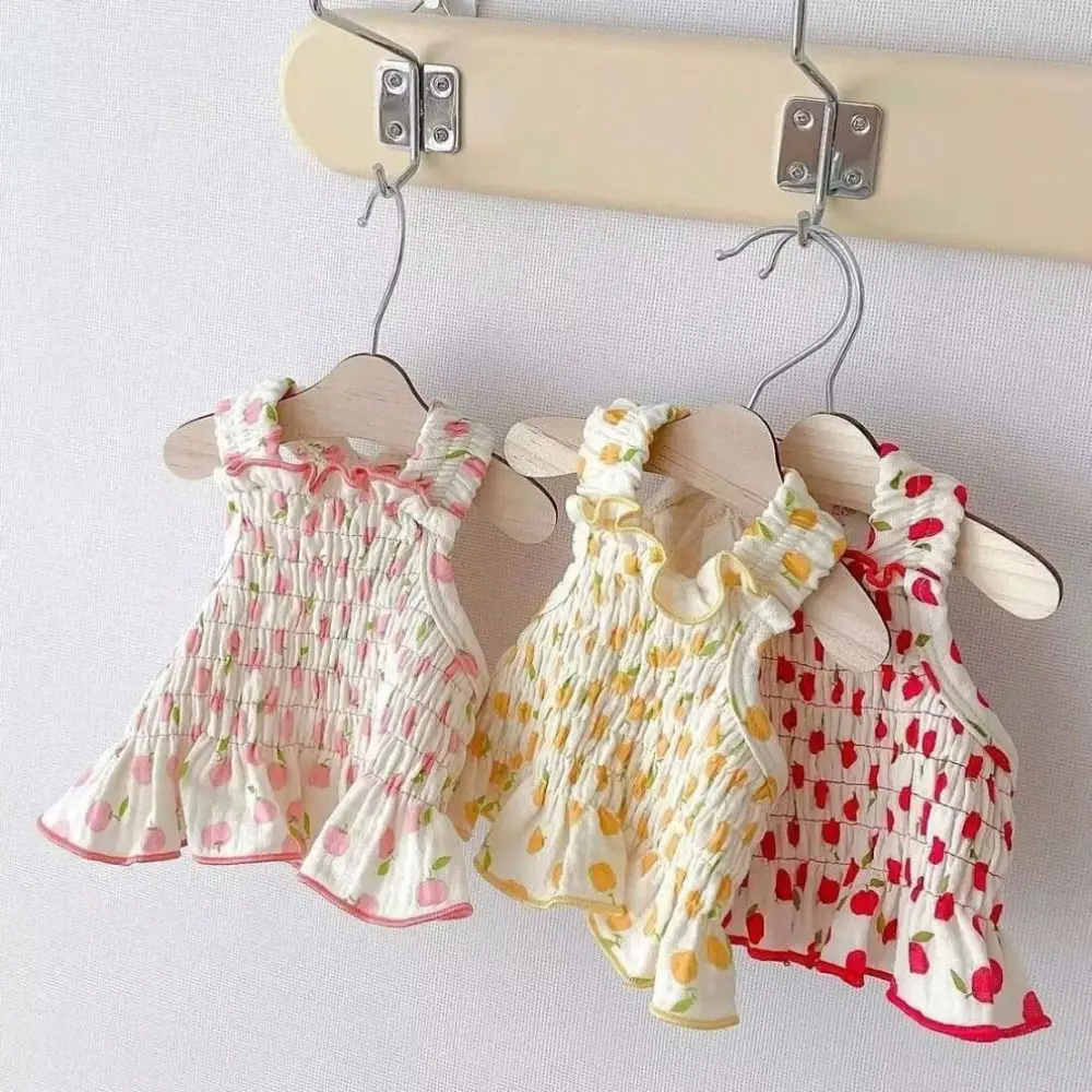 Description Picture 5 of itemComfortable Cute Pet Summer Clothes Floral Print Breathable Pet Princess Dresses Thin Design Soft Dog Vest Skirt Autumn