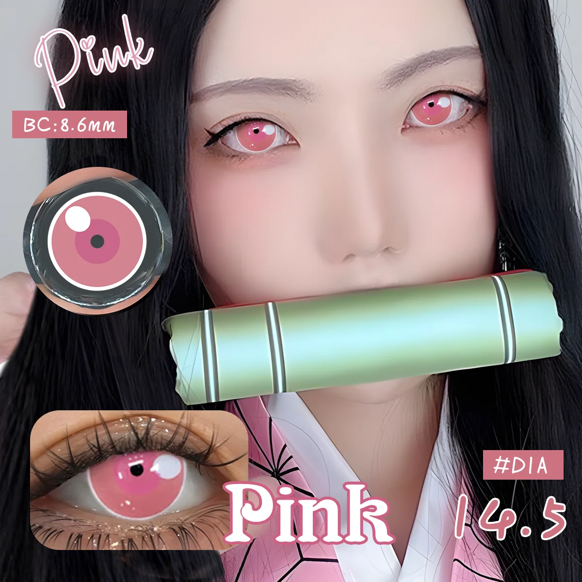 Vibrant Anime-Inspired Cosplay Colored Contact Lenses - Yearly Use for Stunning Eye Transformation
