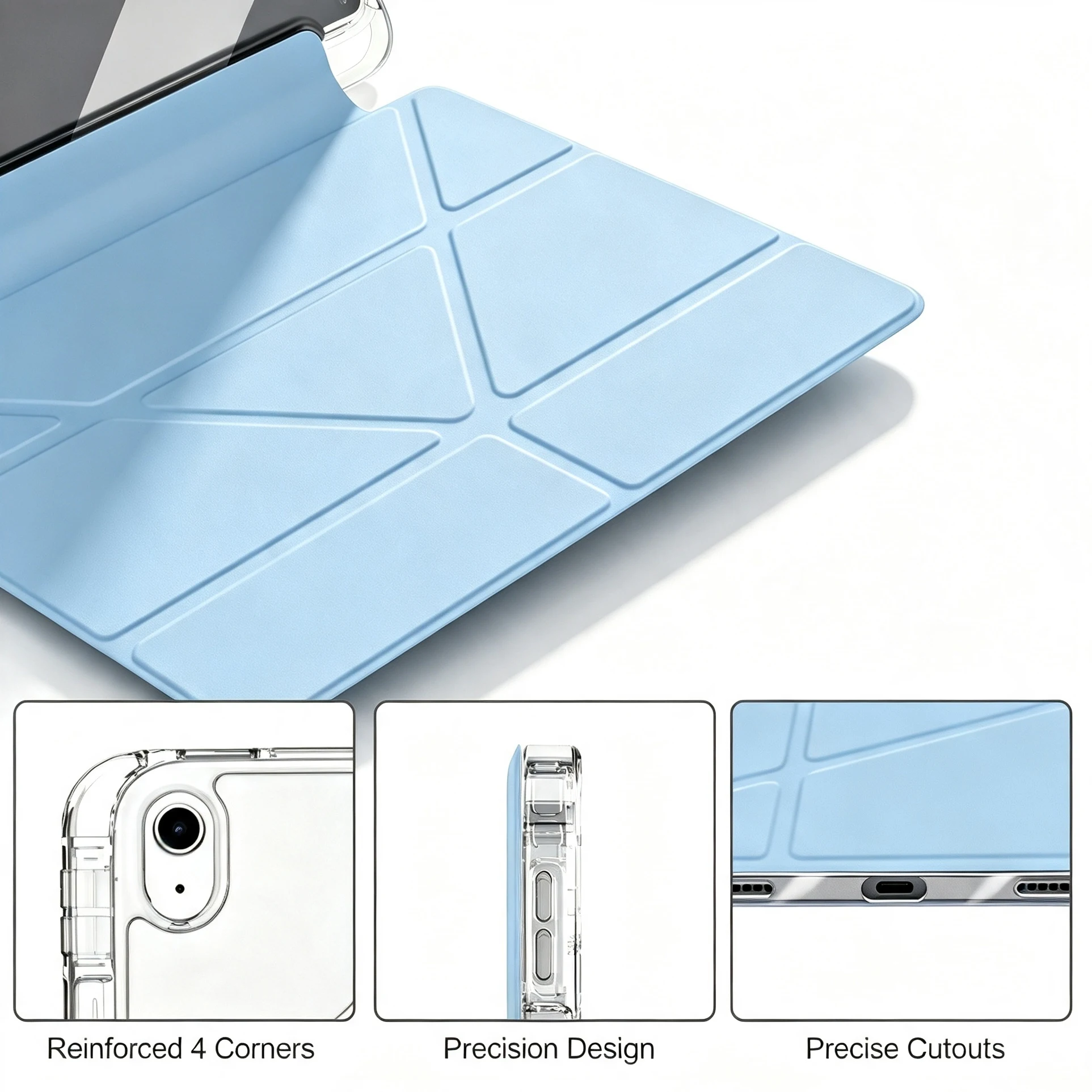 Universal Tablet Smart Cover with Enhanced Protection and Versatile Design