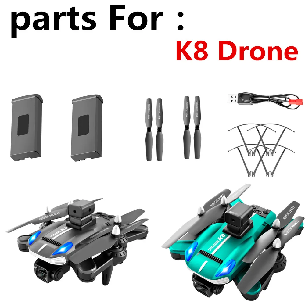 K8 Drone Battery 3.7v 1800mah /propeller Blade /k8 Dron Spare Parts
