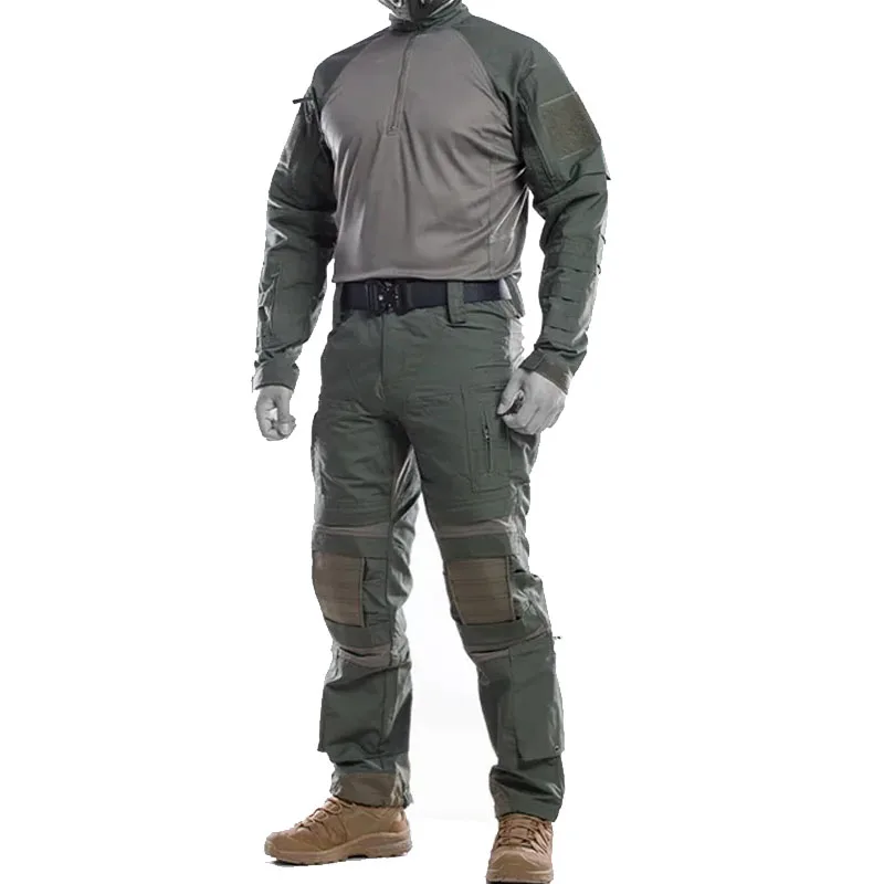 Tactical Suit Combat Uniform Hunting Accessories New Camo Tactical G3 Sets Mens Breathable Waterproof Outdoor Combat Uniform Male Wear-resistant Multi Pocket Hunting Pants