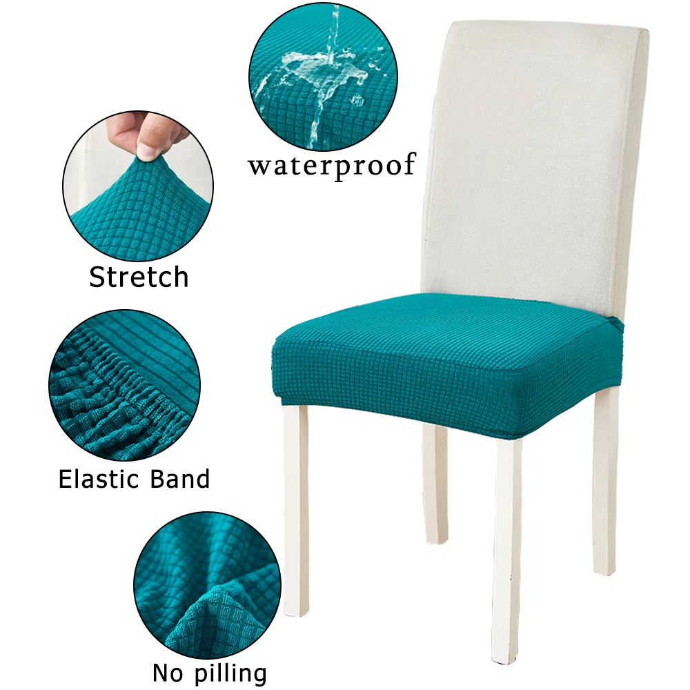 WaterproofDiningChairCoverEasyFittedStretchJacquardBarStools