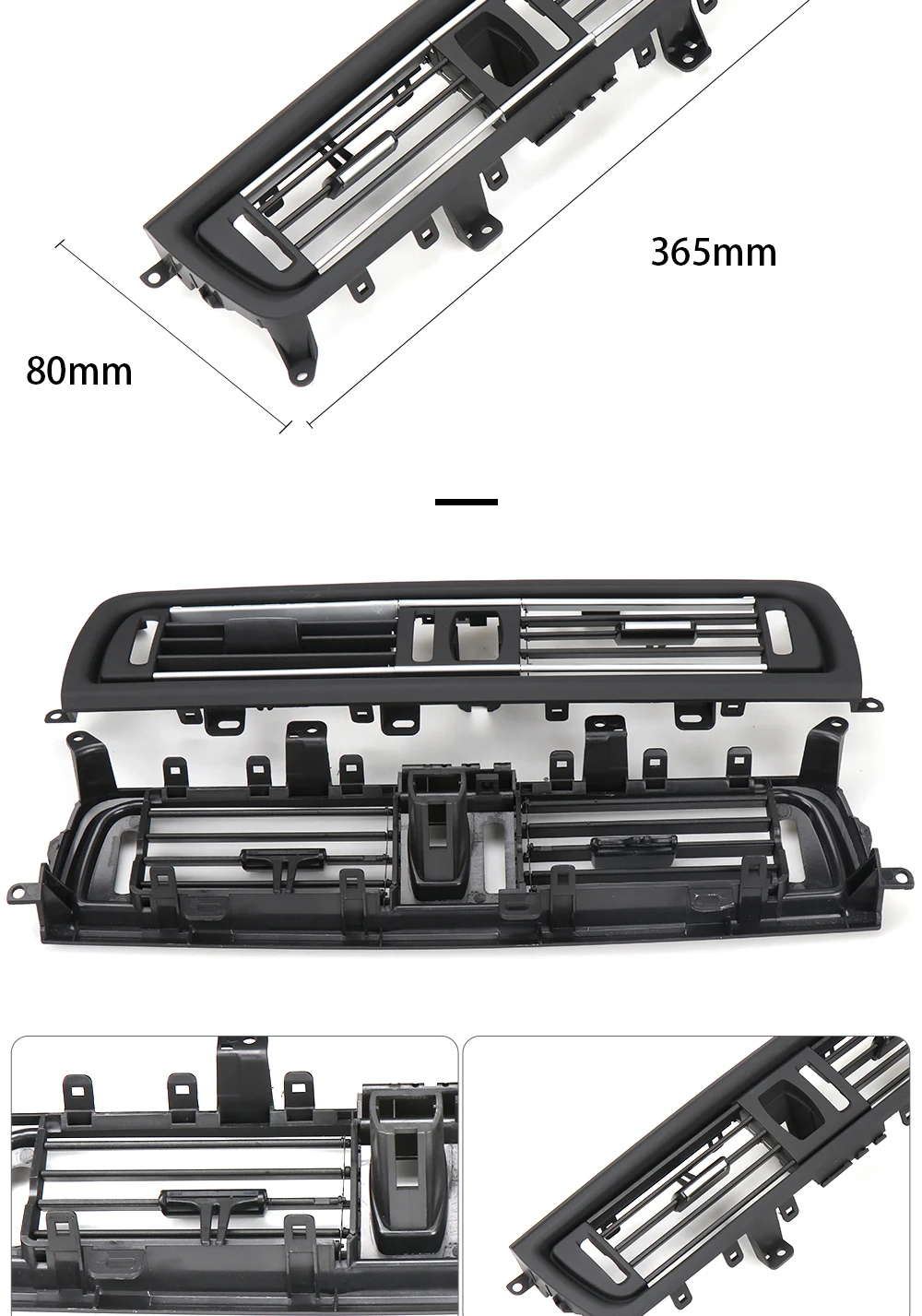 Lhd rhd vordere hintere Klimaanlage Wechselstrom-Entlüftung gitter Auslass abdeckung für BMW 6er Serie F06 F12 F13 2011 2018 2008-2015 – Detail 2