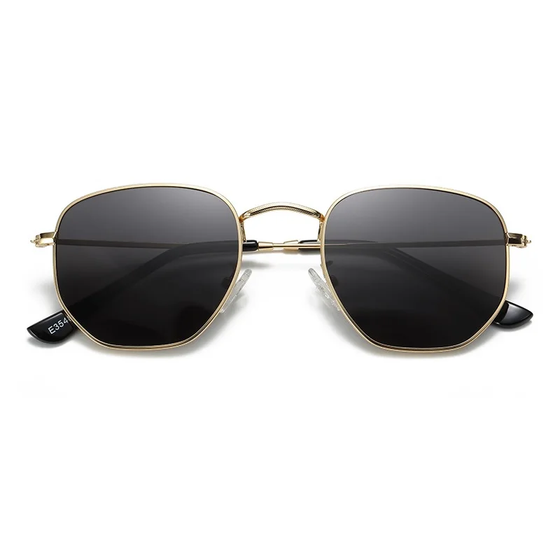 Polarized Hexagon Sunglasses UV400 Metal Frame Unisex Fashion Amazon.com: ZENOTTIC Hexagon Polarized Retro Sunglasses for  main image 2