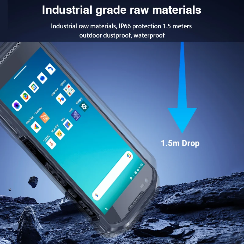 Android 13 6+64GB PDA Data Collector Terminal 1D 2D Barcode Scanner NFC 5200mAh 5.5inch Inventory Machine MTK6769 Google Wifi BT