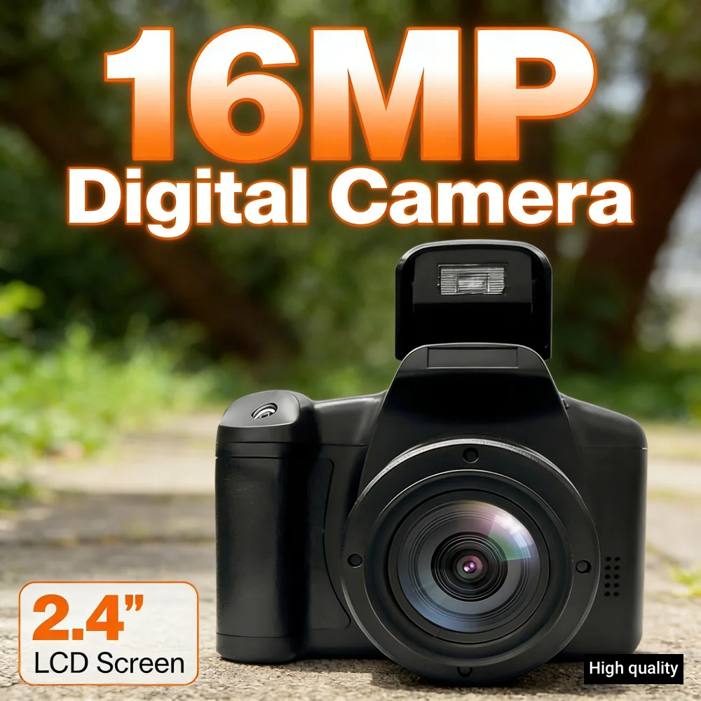 16MP 디지털 카메라 2.4인치 LCD 화면 캠코더 16배 디지털 줌 비디오 레코더 사진 및 비디오 촬영용