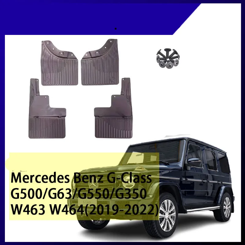 

4pcs/set Mud Flaps For Mercedes Benz G-Class G500/G63/G550/G350 W463 W461 W464 2019-2022 Mudguards Mudflaps Splash Guards Fender