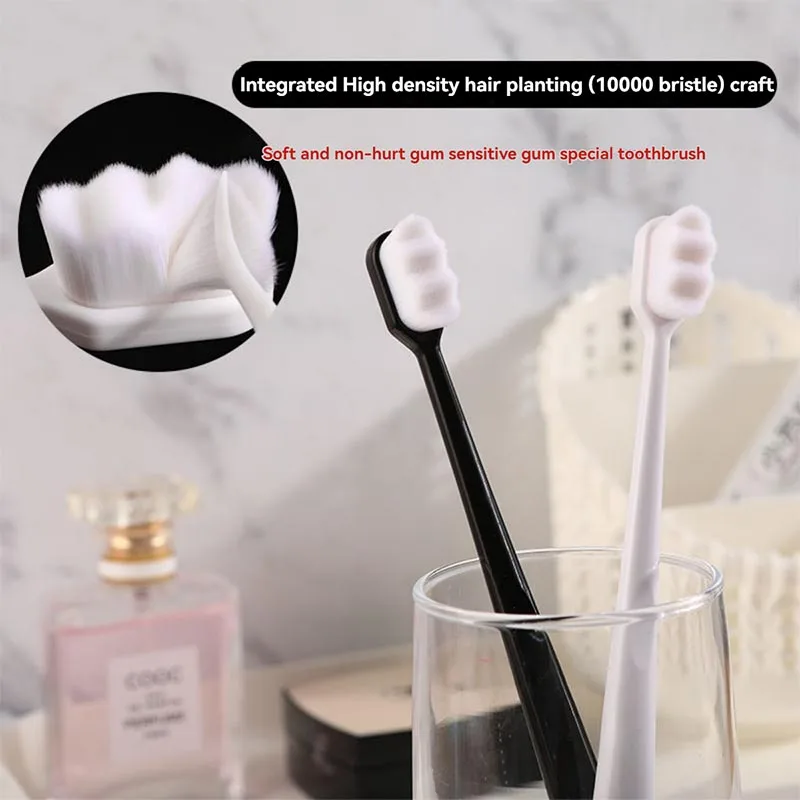 1 PCS Ultra-fine Ten Thousand Hair Soft Toothbrush Gums Protection Pregnant Women Children Small Head Toothbrush Oral Cleaning