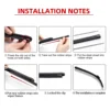 6mm Car Wiper Blade Replacement Strip Boneless Rubber Strip Frameless Wiper Rubber Strip Accessory 26 "28" 30 "32" Inch 2PCS 6