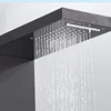 Bourdillat shower Panel Tower Rainfall Waterfall Shower 5 Body Jets and 3-Function Handheld, Stainless Steel Rain Massage System 3