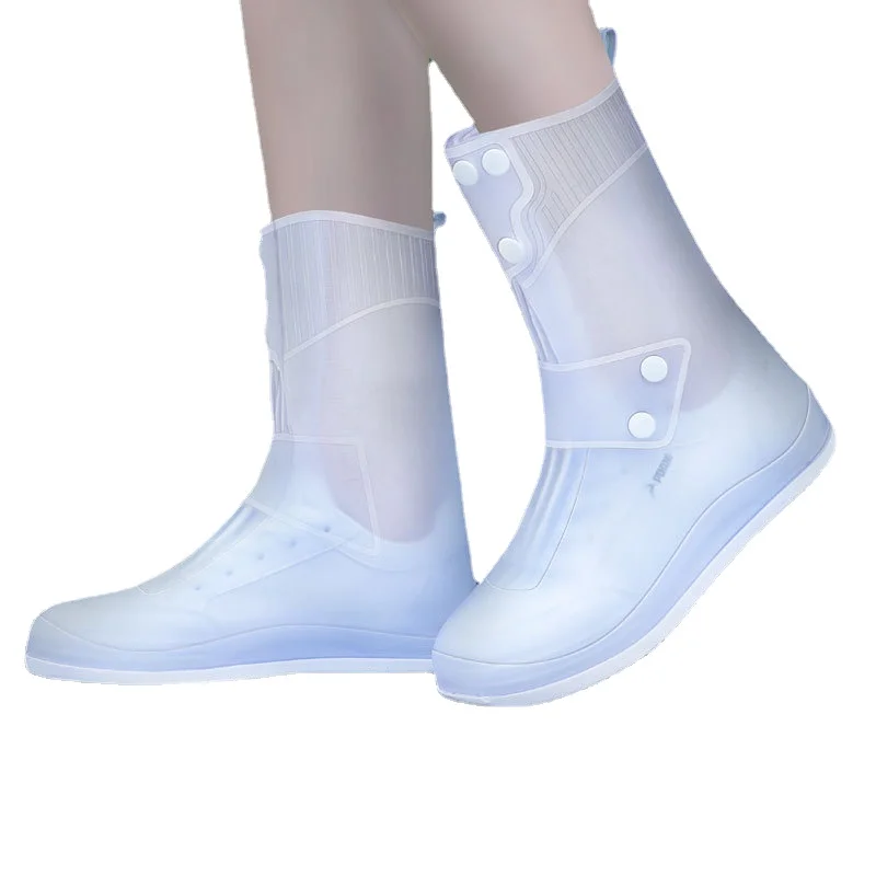 New Arrivals Women Men Mid-calf Shoes Covers Waterproof Non-slip Silicone Shoes Protector Unisex Rain Boots Pads For Rainy Day