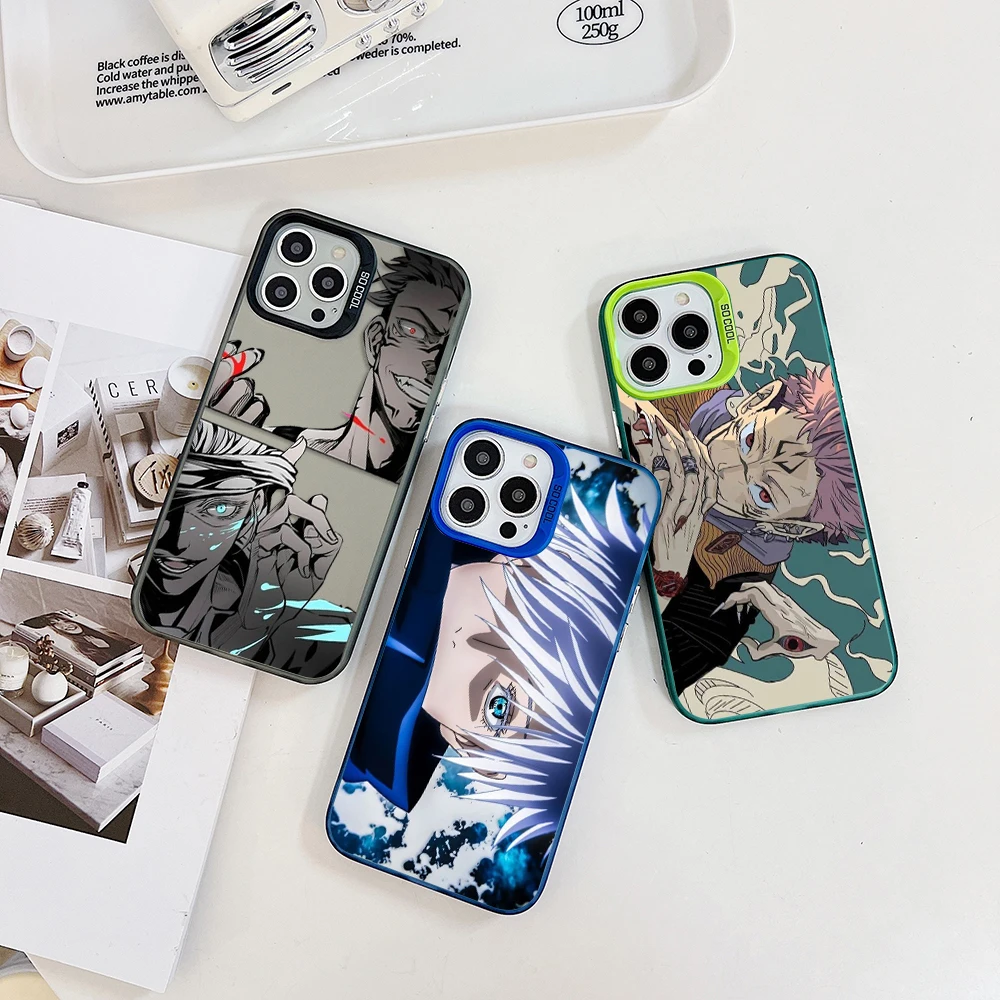 

Jujutsu Kaisen Satoru Yūji Sukuna Phone Case for OPPO Reno 6 6Pro 7 7Pro 7Z 8T 10ProPlus 5G Candy Color TPU Hard PC Cover