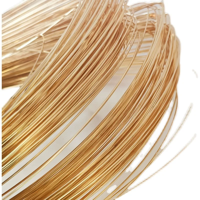 1 Roll 18/20 Gauge 33 Feet Square Copper Wire Half Hard Yellow Brass Wire  for
