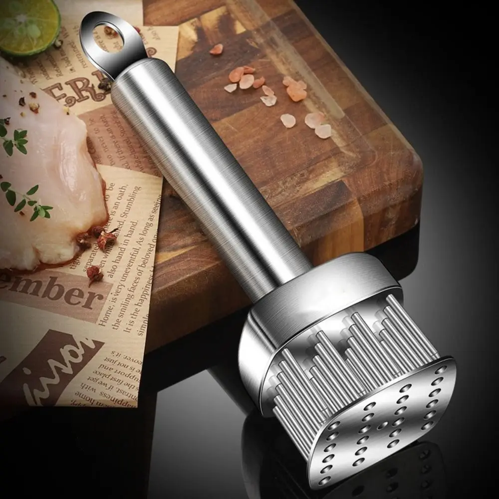 304 Stainless Steel Tender Meat Needle Rust-proof Rebound Design Steak Hammer Professional Meat Loosening Needle Pork Chop