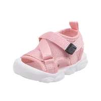 Baby Sandals 2024 Summer Newborn Shoes Infant First Walkers Unisex Baby Toddler Boy Girl Casual Sport Sandals Grey, Pink, Black 5