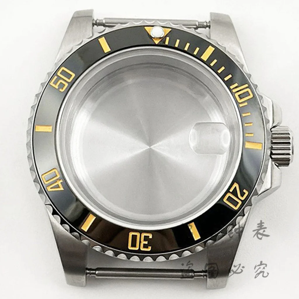 Deep Blue Bezel 40MM Diver Watch Case with Waterproof Sapphire Crystal