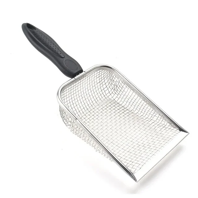 2X2mm Fine Pores Cat Sand Shovel Pet Supplies Stainless Steel Shovel Applicable Small Cat Litter Pet Feces Clean Filter Shovel 6