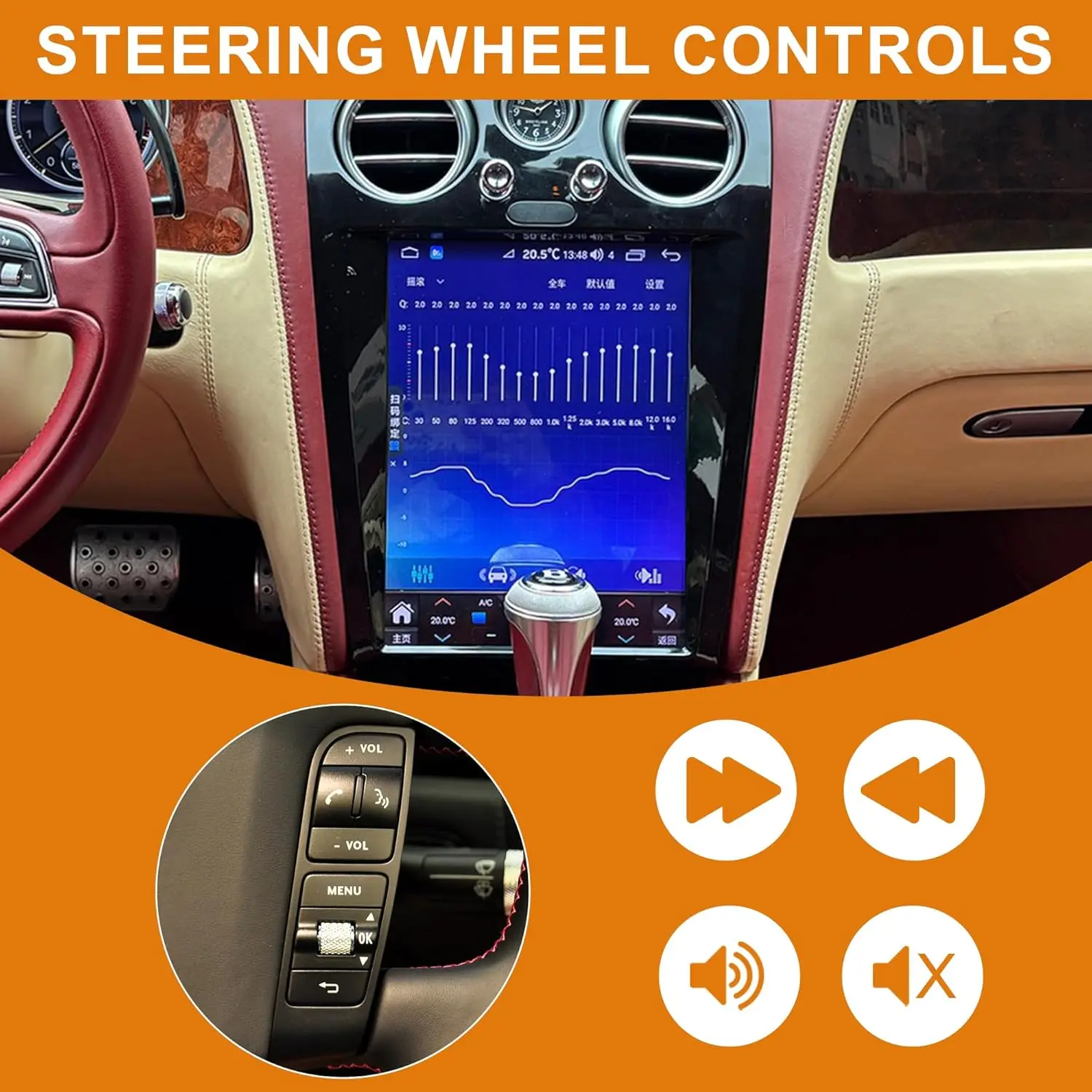 12.1"Android Car Radio For Bentley Flying Spur/Continental 2005-2019 Multimedia