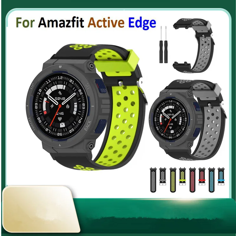 Huami Amazfit 액티브 엣지 시계 스트랩, 최신 스마트 팔찌, 스포츠 실리콘 손목 밴드, AMAZFIT 손목 시계