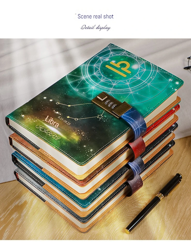 A5 Twelve Constella Lockable Notebook