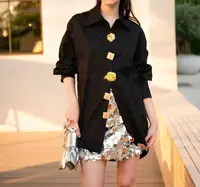 Chemisiers en coton à manches longues pour femmes, chemises décontractées, tendance printemps, nouveau, 2025 2