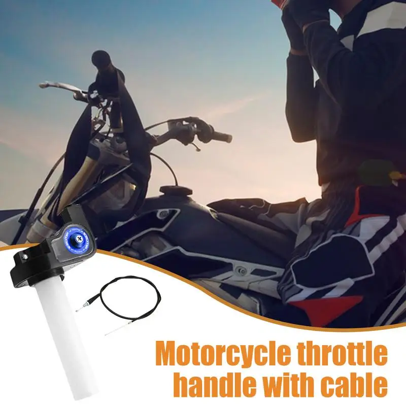 Motorcycle Throttle Grip Assembly Motorcycle Swivel Grip Handle Aluminum Alloy Accessories For Vintage Motorcycles