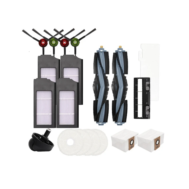 Promotion!19 Piece For Cobos Sweeping Robot Parts X1 Mop Wiper Main Brush Side Cover Plate |