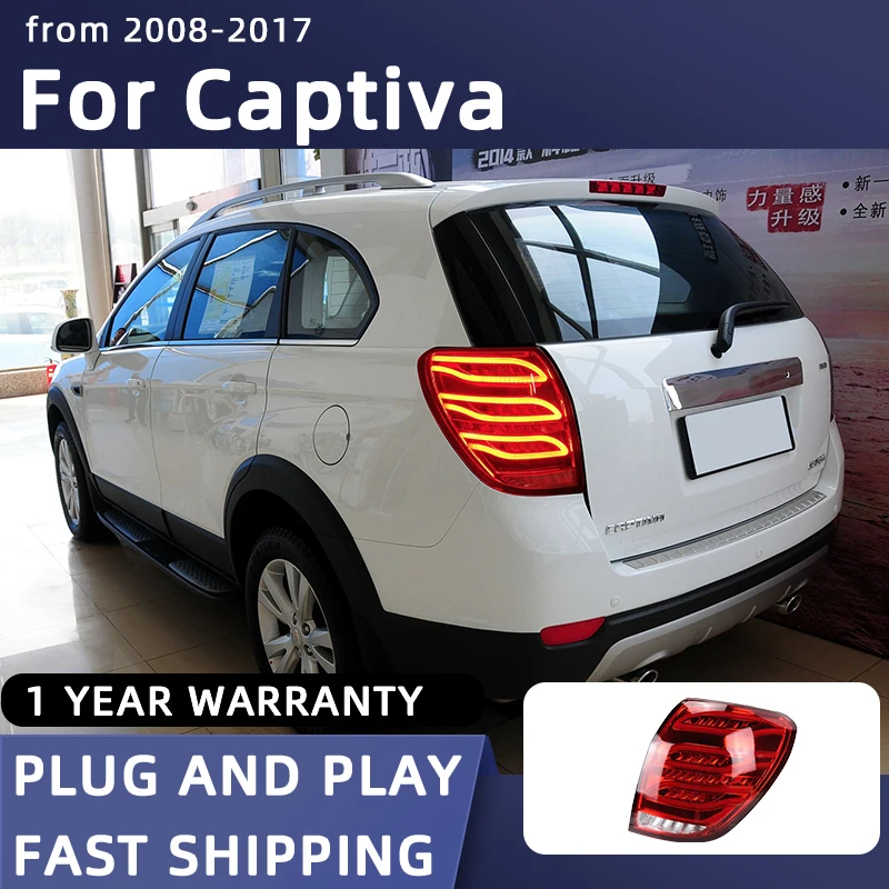 

Автомобильный Стайлинг, задние фары для Chevrolet Captiva светодиодный Tail 2008-2016, задний фонарь DRL, Задний сигнал поворота, автомобильные аксессуары