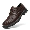 Luxury Brand Loafers Men Oxfords Genuine Leather Dress Shoes Brogue Lace Up Italian Mens Casual Shoes Moccasins Plus Size 39-44