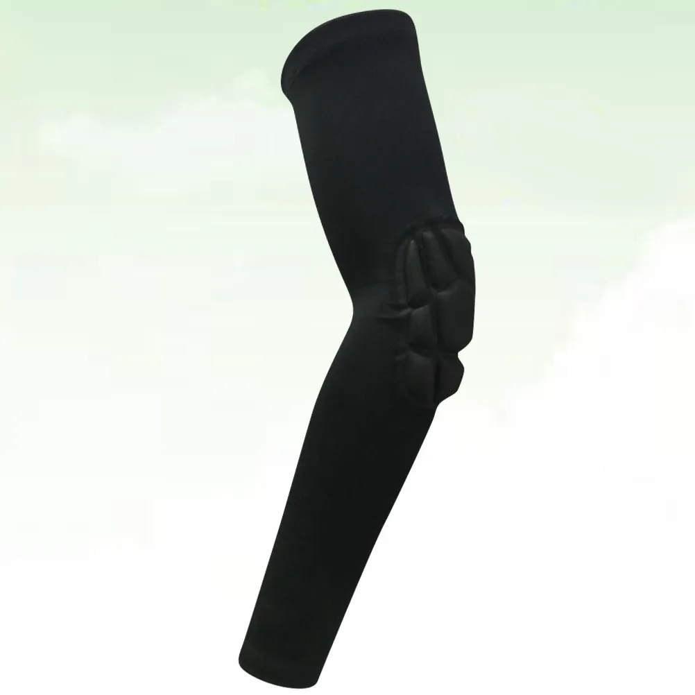 1Pcs 블랙 암 슬리브 보호용 팔꿈치 슬리브 긴 팔꿈치 보호대 라이딩 자전거 야외 농구 러닝 사이클링