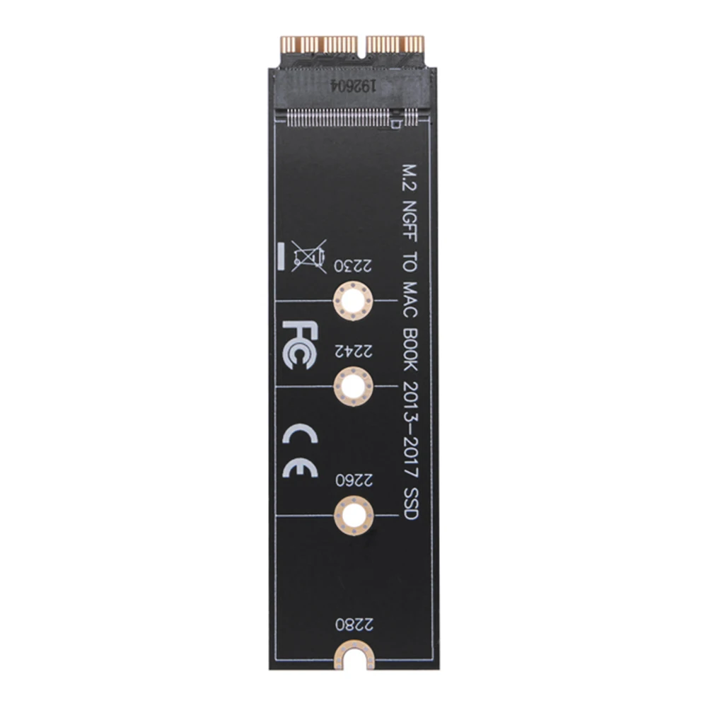 M.2 NVME 솔리드 스테이트 드라이브 어댑터, PCIE3.0 SSD 변환 카드, 맥북 에어 2013- 2017 프로 A1465 A1466 A1398 A1502 용